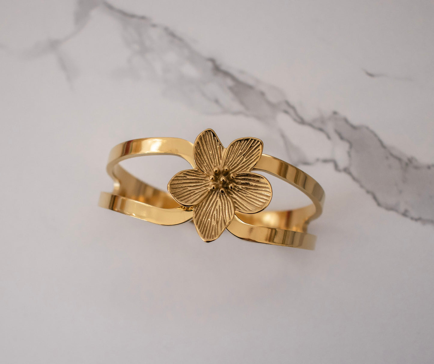 Lotus Flower Bangle