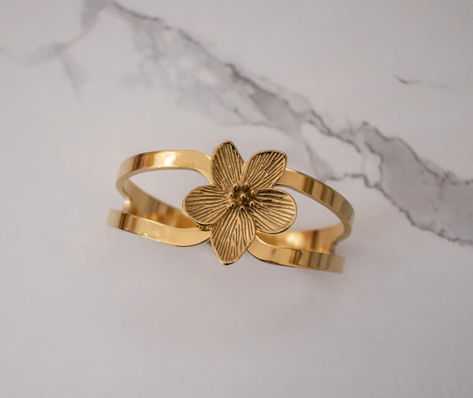 Lotus Flower Bangle